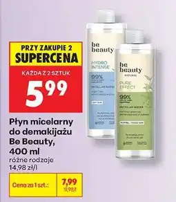 Biedronka Płyn micelarny do demakijażu Be Beauty, 400 ml oferta