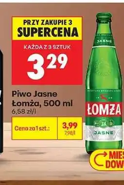 Biedronka Piwo Jasne Lomža 500 ml oferta