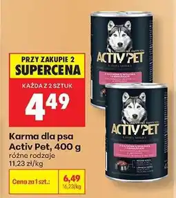 Biedronka Karma dla psa Activ Pet, 400 g oferta
