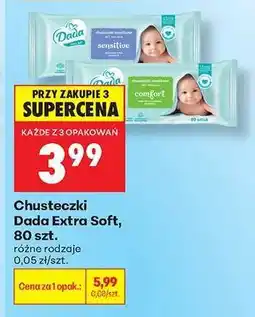Biedronka Chusteczki Dada Extra Soft 80 szt oferta