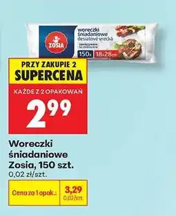 Biedronka Woreczki śniadaniowe Zosia, 150 szt oferta