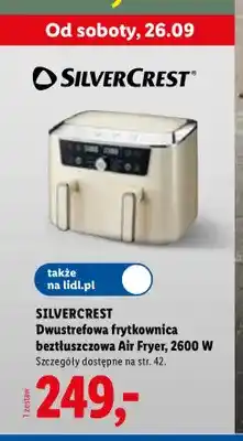 Lidl Dwustrefowa frytkownica beztłuszczowa Silvercrest oferta