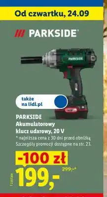 Lidl Akumulatorowy klucz udarowy Parkside oferta