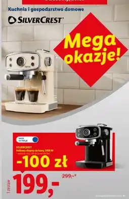 Lidl Kolbowy ekspres do kawy Silvercrest oferta
