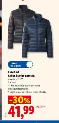 Lidl Lekka kurtka damska Esmara oferta