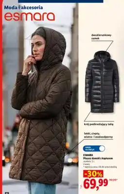 Lidl Płaszcz damski z kapturem Esmara oferta