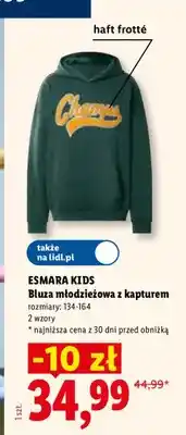 Lidl Bluza młodzieżowa z kapturem oferta