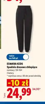 Lidl Spodnie dresowe chłopięce oferta