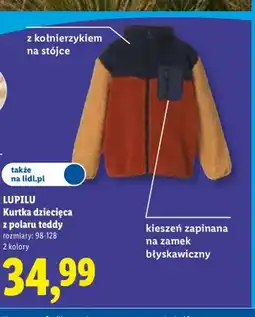 Lidl Kurtka dziecięca z polaru teddy Lupilu oferta