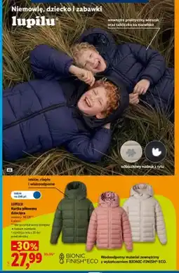 Lidl Kurtka pikowana dziecięca Lupilu oferta