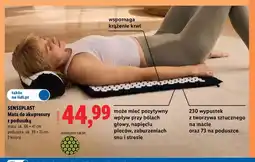 Lidl Mata do akupresury z poduszką Sensiplast oferta