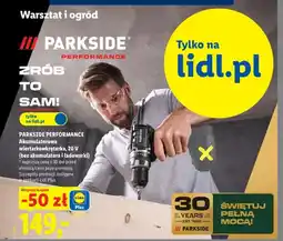 Lidl Akumulatorowa wiertarkowkrętarka Parkside Performance oferta
