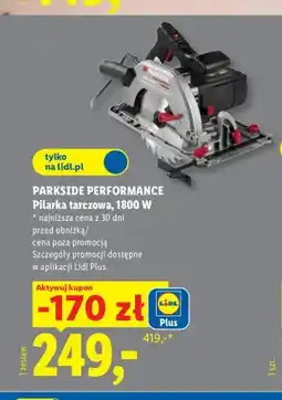 Lidl Pilarka tarczowa Parkside Performance oferta