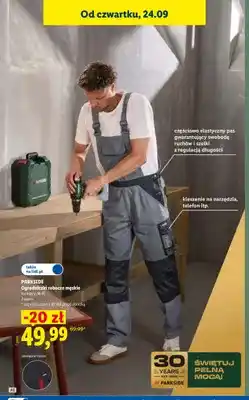 Lidl Ogrodniczki robocze męskie Parkside oferta