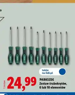 Lidl Zestaw śrubokrętów 6 elementów Parkside oferta