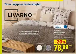 Lidl Narzuta na łóżko Livarno 220x240 cm oferta