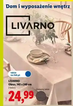 Lidl Obrus Livarno 140x240 cm oferta