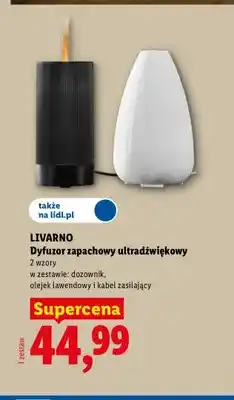 Lidl Dyfuzor zapachowy ultradźwiękowy Livarno oferta
