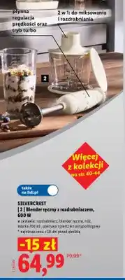 Lidl Blender ręczny z rozdrabniaczem Silvercrest oferta