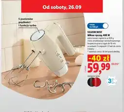 Lidl Mikser ręczny Silvercrest oferta