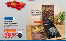 Lidl Zestaw 2 szklanych płyt ochronnych na kuchenkę 52x30 cm Silvercrest oferta