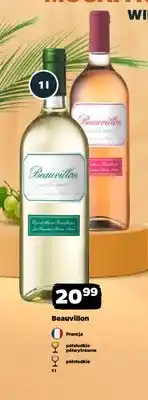 Netto Wino białe Beauvillon półwytrawne oferta