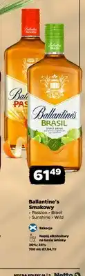 Netto Napój alkoholowy na bazie whisky Ballantine's Smakowy Brasil oferta