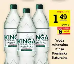 Gram Market Woda mineralna niegazowana Kinga Pienińska Naturalna oferta
