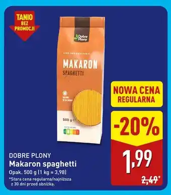 ALDI Makaron spaghetti Dobre Plony oferta