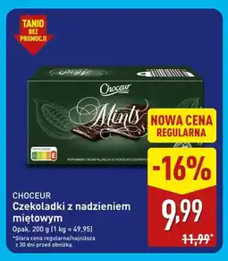ALDI Czekoladki z nadzieniem miętowym Choceur oferta