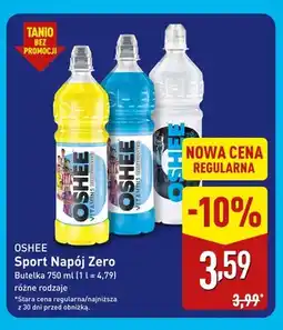ALDI Sport napój Zero Oshee oferta