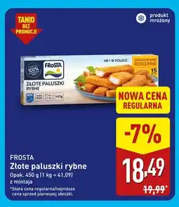ALDI Złote paluszki rybne z mintaja Frosta oferta