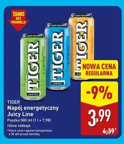 ALDI Napój energetyczny Juicy Line kaktus Tiger oferta