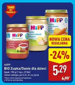 ALDI BIO Danie dla dzieci barszczyk czerwony z delikatną wołowiną HiPP oferta