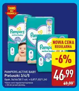 ALDI Pieluszki 5 Pampers Active Baby oferta