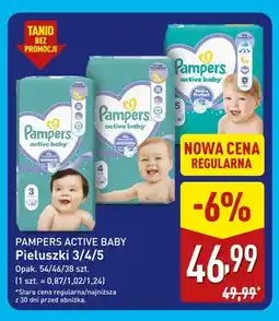 ALDI Pieluszki 3 Pampers Active Baby oferta