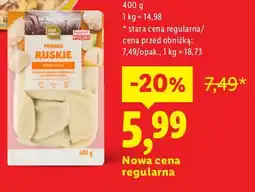 Lidl Pierogi z mięsem Chef Select oferta