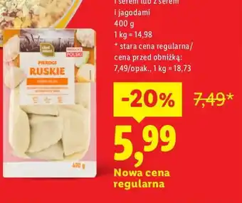 Lidl Pierogi ze szpinakiem i serem Chef Select oferta