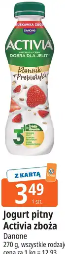 E.Leclerc Jogurt pitny Activia zboża Danone oferta