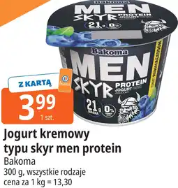 E.Leclerc Jogurt kremowy typu skyr men protein Bakoma oferta