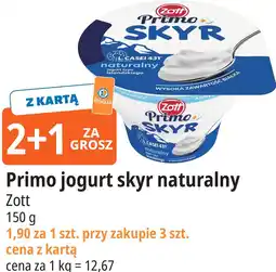 E.Leclerc Primo jogurt skyr naturalny Zott oferta