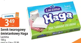 E.Leclerc Serek twarogowy śmietankowy Haga Lactima oferta