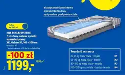 Lidl Hn8 Schlafsysteme 7-strefowy materac z pianki termoelastycznej XXL GelStar K5, 140 x 200 cm oferta