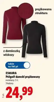 Lidl ESMARA Półgolf damski prążkowany oferta