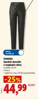 Lidl ESMARA Spodnie damskie o wyglądzie skóry oferta