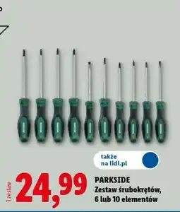 Lidl Parkside Zestaw śrubokrętów oferta