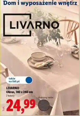 Lidl LIVARNO Obrus oferta