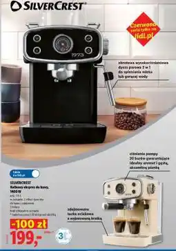 Lidl SILVERCREST Kolbowy ekspres do kawy, 1400 W oferta