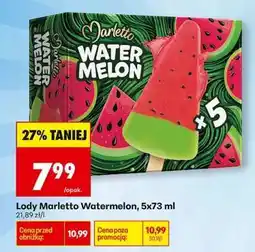 Biedronka Lody Marletto Watermelon, 5x73 ml oferta