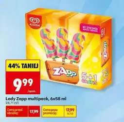 Biedronka Lody Zapp multipack, 6x58 ml oferta